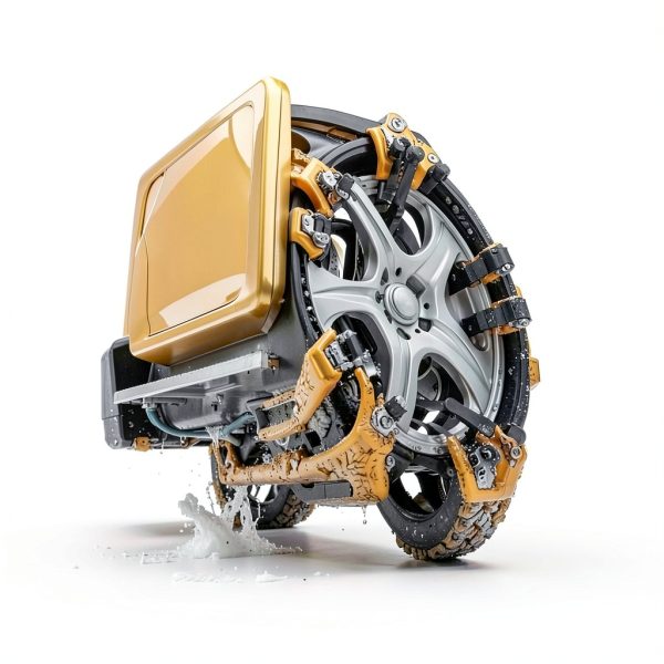 H&ZT ATV Snow Chains for Most Tires Chrome-4
