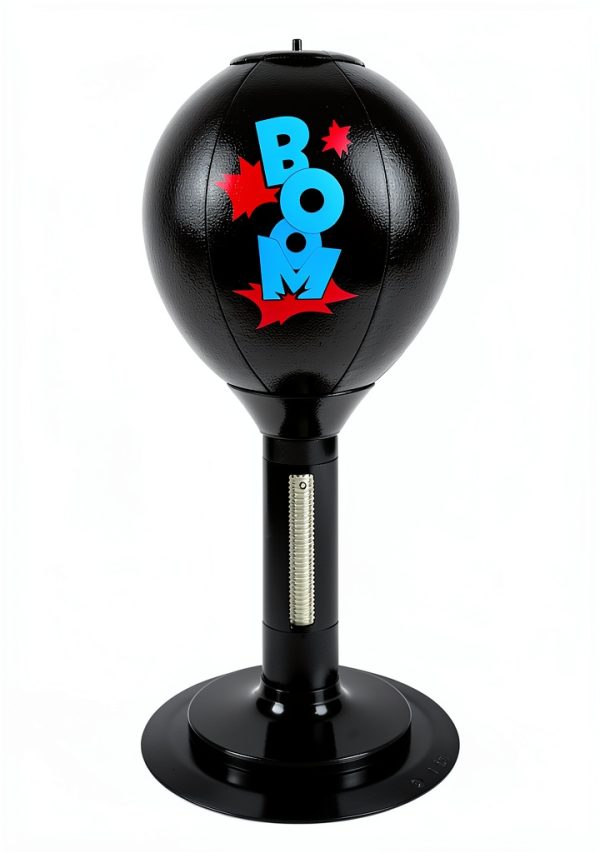 DR.YYDF Boxing Punching Bag Black Faux Leather-4