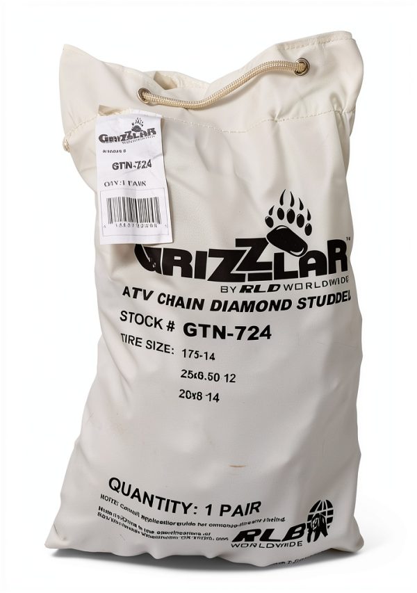 Grizzlar Diamond ATV Snow Chain for 175-14 Tires-4