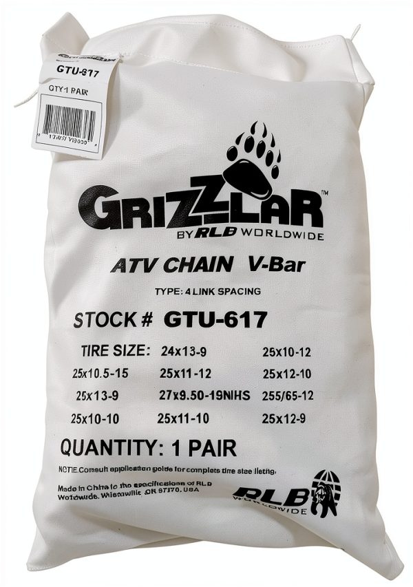 ATV Snow Chains Grizzlar Manganese Steel Design-1