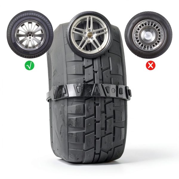 Snow Chains TOPPERFUN Nylon Zip Tie Tire Chains-3