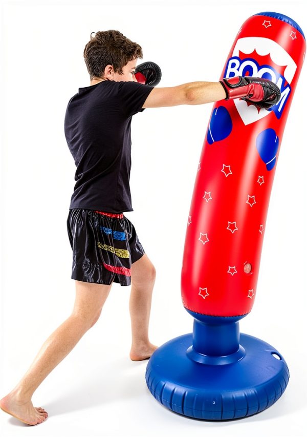 Kids Punching Bag Wuzeautk PVC Comic Design-7