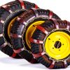 TerraKing Rubber Tire Chains for Tractors Universal Fit-2