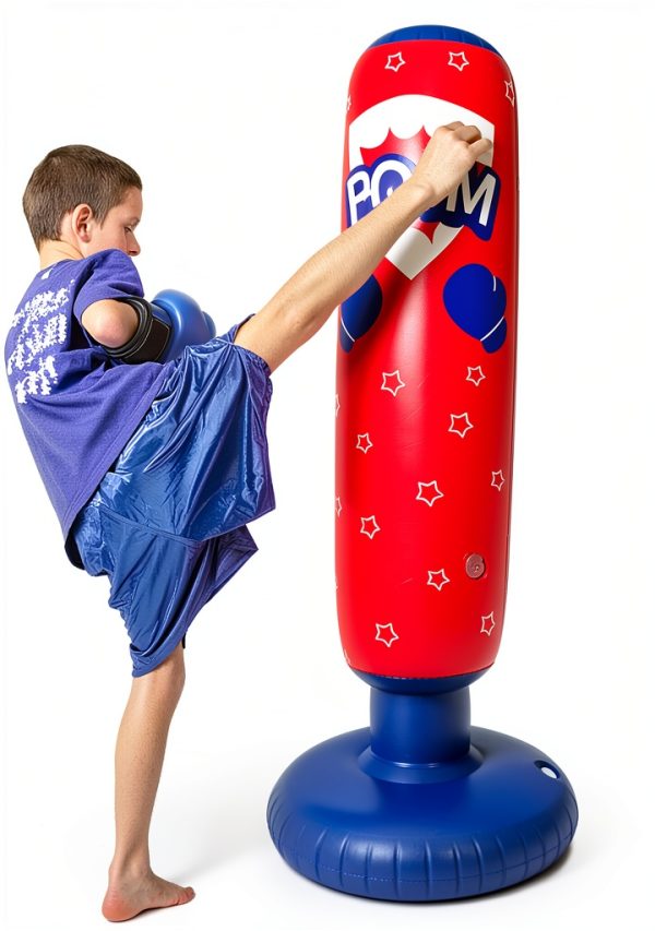 Kids Punching Bag Wuzeautk PVC Comic Design-4