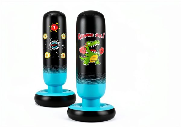 Kids Punching Bag EIVONDA PVC Blue Black-2