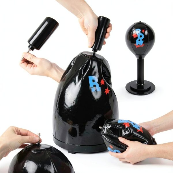 DR.YYDF Boxing Punching Bag Black Faux Leather-6