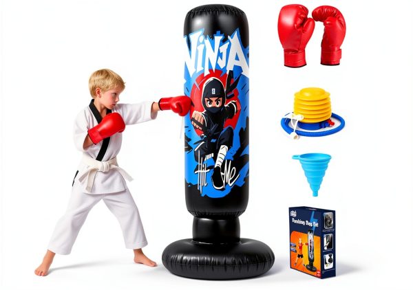 BCWATERFUNPD Kids Punching Bag PVC Material-0