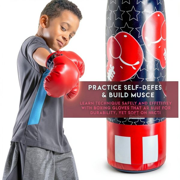 Kids Boxing Set Franklin Sports PVC Mini Bag-5