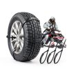 Snow Chains TOPPERFUN Nylon Zip Tie Tire Chains-4