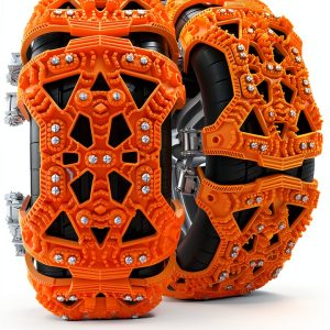 H&ZT ATV Snow Chains for Most Tires Chrome-0
