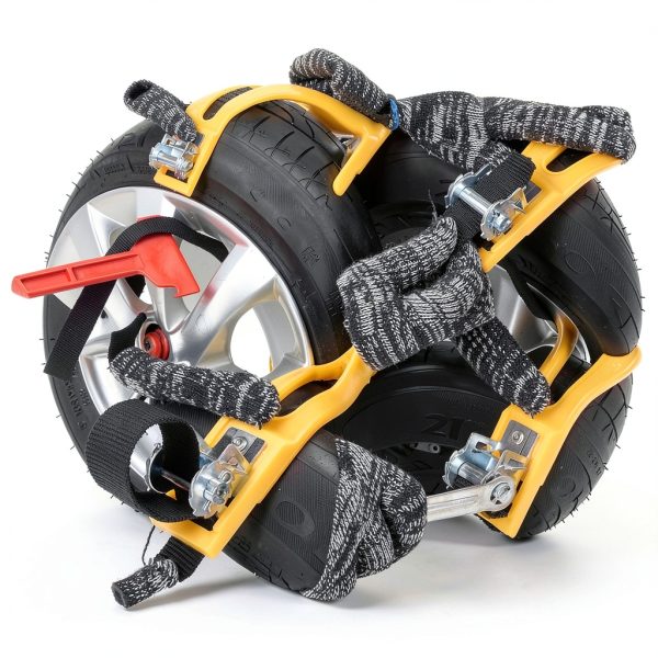 H&ZT ATV Snow Chains for Most Tires Chrome-6