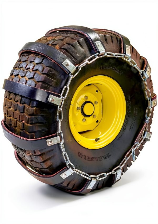 TerraKing Rubber Tire Chains for Tractors Universal Fit-0