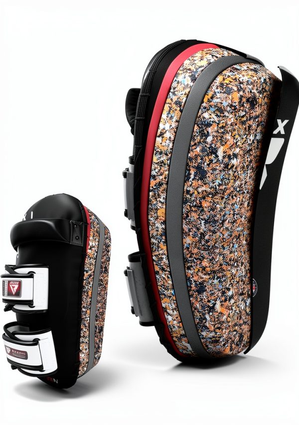 RDX Boxing MMA Pads Black Leather-3