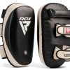 RDX Boxing MMA Pads Black Leather-0