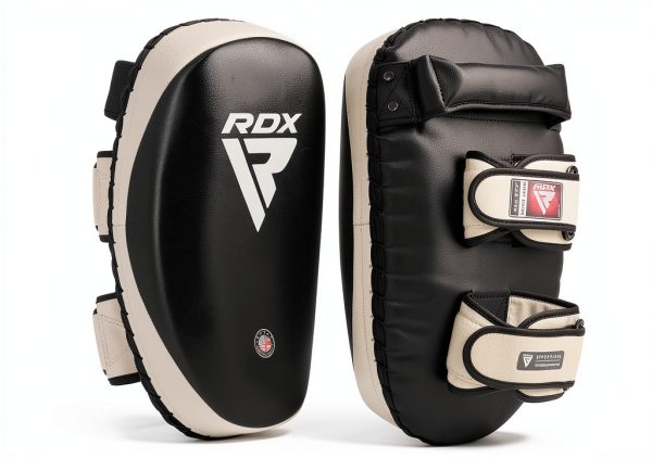 RDX Boxing MMA Pads Black Leather-0