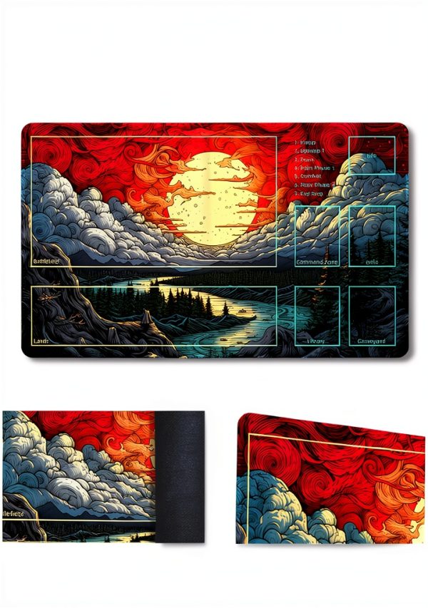 Magic Mat Playmat by Malqiqi 24x14 Inch Non Slip Rubber Gaming Mat-2