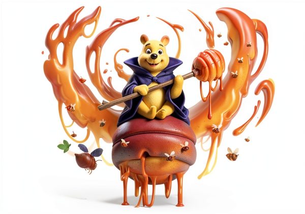 Disney Lorcana Playmat Ravensburger Neoprene Winnie Pooh 24x13.5in-2