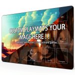 Custom Gaming Playmat FPGIYXK 24x14 Rubber Bottom Cloth Top-0