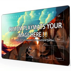 Custom Gaming Playmat FPGIYXK 24x14 Rubber Bottom Cloth Top-0