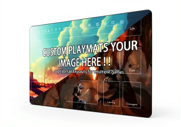 Custom Gaming Playmat FPGIYXK 24x14 Rubber Bottom Cloth Top-0