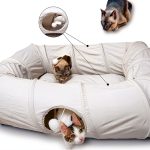 Cat Tunnel Bed XL by XxingSheep Tunnel with Cool Mat Dark Gray-0