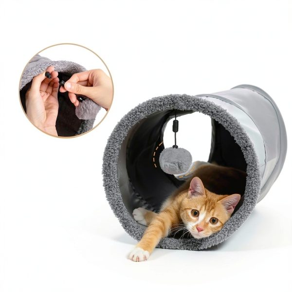 Cat Tunnel PAWZ Road S shaped Play Tunnel 51" Long 10.5" Diameter-3
