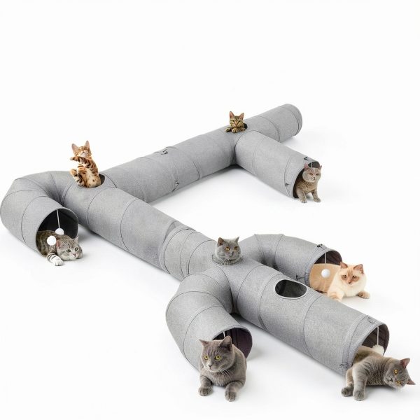 Cat Tunnel Ownpets 12 Inch Oxford Fabric Cactus Shape Collapsible-7