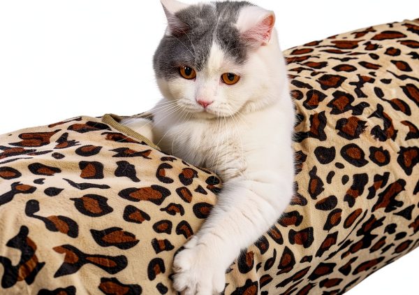 Collapsible Cat Tunnel PAWZ Road XL Wide 51" x 12" for Large Cats-2