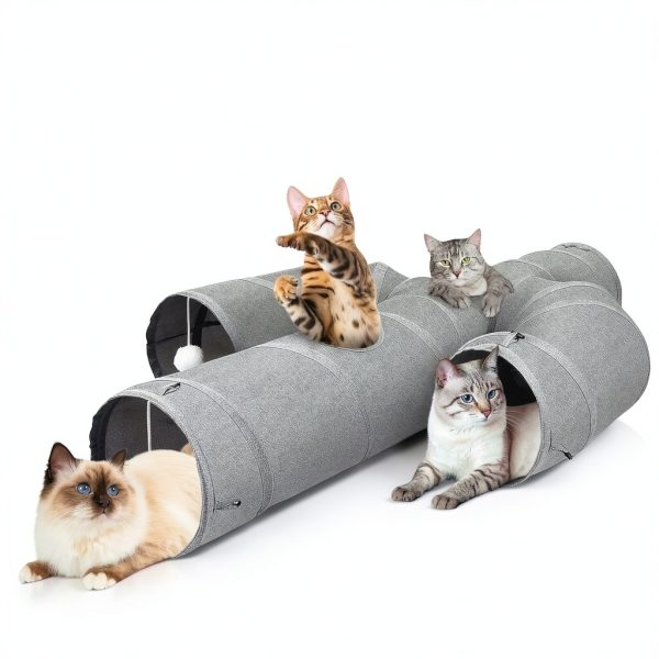 Cat Tunnel Ownpets 12 Inch Oxford Fabric Cactus Shape Collapsible-1