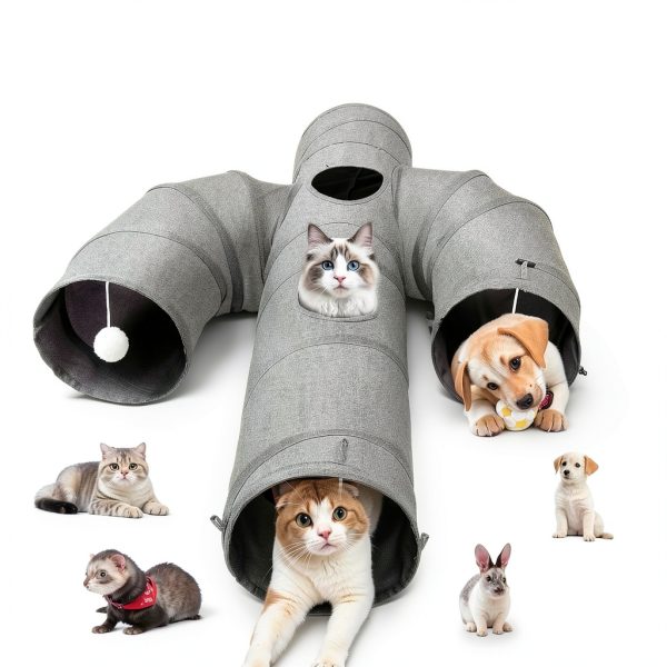 Cat Tunnel Ownpets 12 Inch Oxford Fabric Cactus Shape Collapsible-8