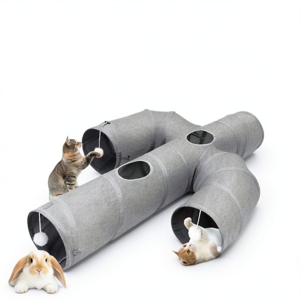 Cat Tunnel Ownpets 12 Inch Oxford Fabric Cactus Shape Collapsible-6