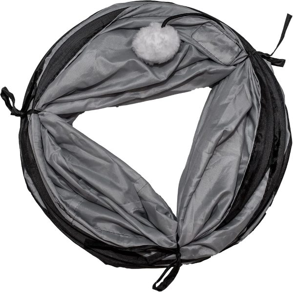 PetLike Cat Tunnel Collapsible Pop Up Tube with Peek Holes and Ball-7