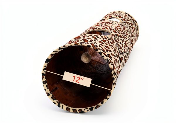 Collapsible Cat Tunnel PAWZ Road XL Wide 51" x 12" for Large Cats-1
