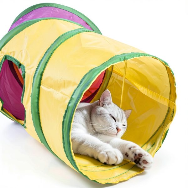 Petizer H-4-Way Cat Tunnel Washable Tear-Resistant Play Tube-6