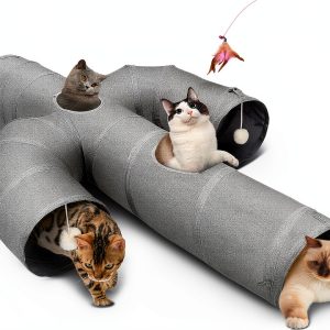 Cat Tunnel Ownpets 12 Inch Oxford Fabric Cactus Shape Collapsible-0