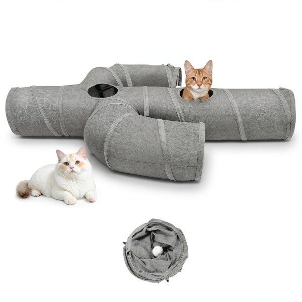 Cat Tunnel Ownpets 12 Inch Oxford Fabric Cactus Shape Collapsible-3