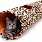 Collapsible Cat Tunnel PAWZ Road XL Wide 51" x 12" for Large Cats-0