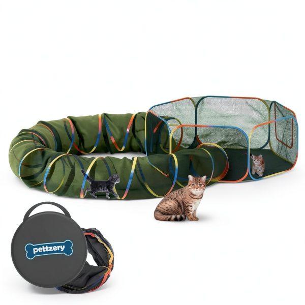 Outdoor Cat Enclosure Paettzery Catio Playground Tent Tunnel PT201-0